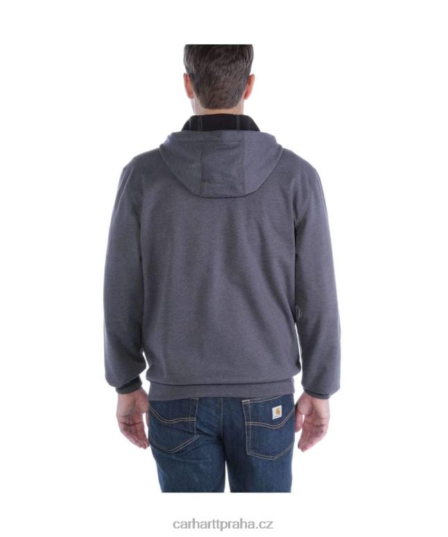 muži wind fighter uvolněná mikina střední váhy s celorozepínacím zipem Carhartt 8BL8V27 Černá