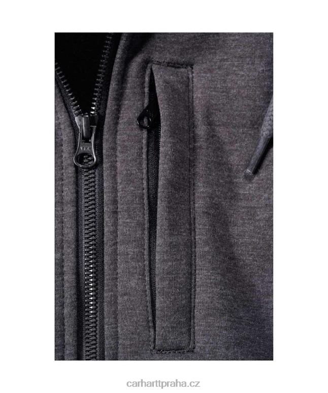 muži wind fighter uvolněná mikina střední váhy s celorozepínacím zipem Carhartt 8BL8V27 Černá
