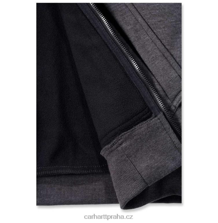 muži wind fighter uvolněná mikina střední váhy s celorozepínacím zipem Carhartt 8BL8V27 Černá