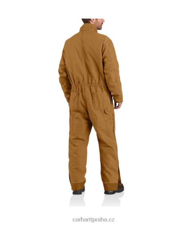muži zateplená kombinéza sepraná kachna volného střihu Carhartt 8BL8V76 Černá