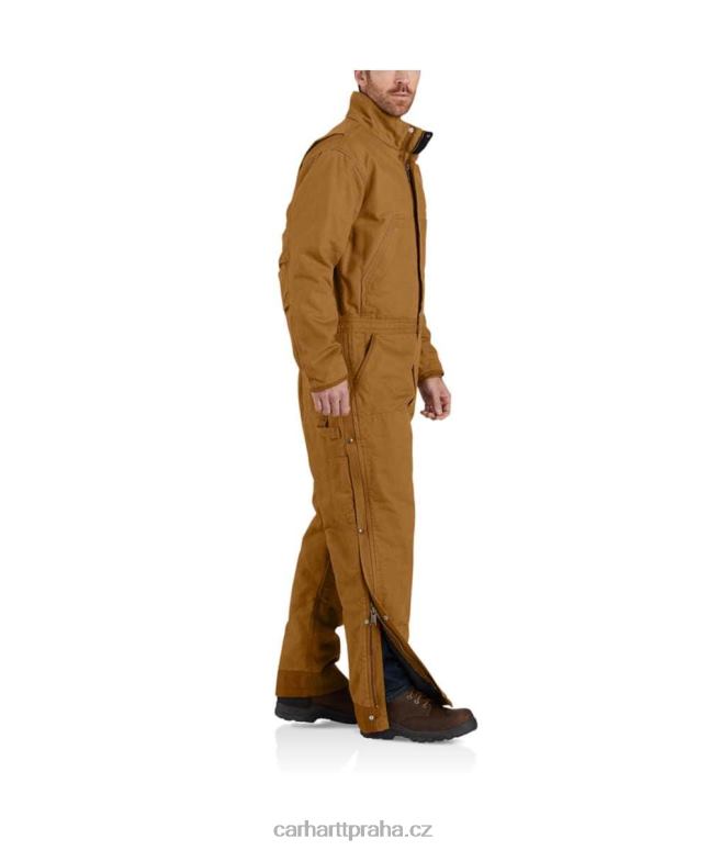 muži zateplená kombinéza sepraná kachna volného střihu Carhartt 8BL8V76 Černá