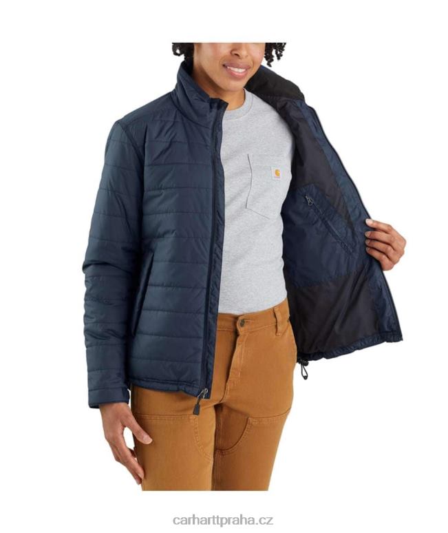 ženy Lehká zateplená bunda v uvolněném střihu proti dešti Carhartt 8BL8V190 Černá