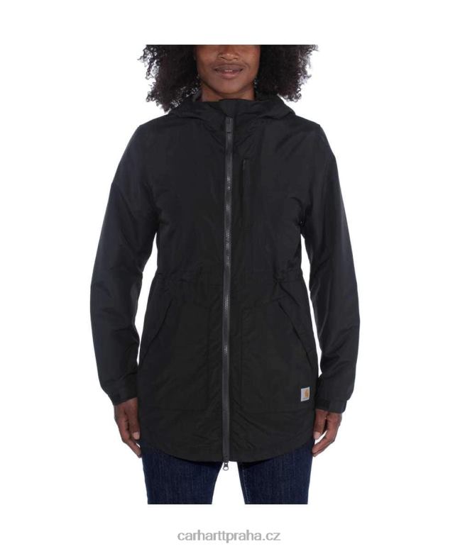 ženy Lehký kabát v uvolněném střihu proti dešti Carhartt 8BL8V195 Černá