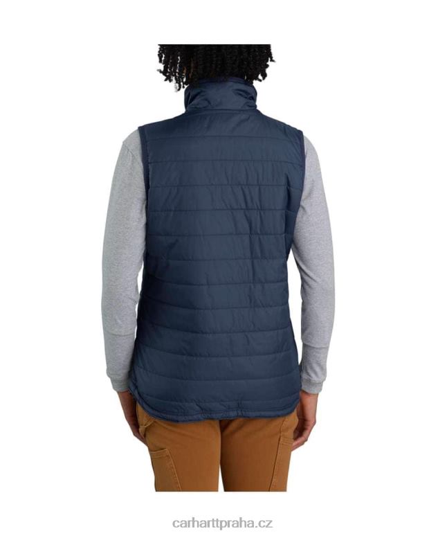 ženy Nylonová zateplená vesta s výstřihem proti dešti Carhartt 8BL8V221 Černá