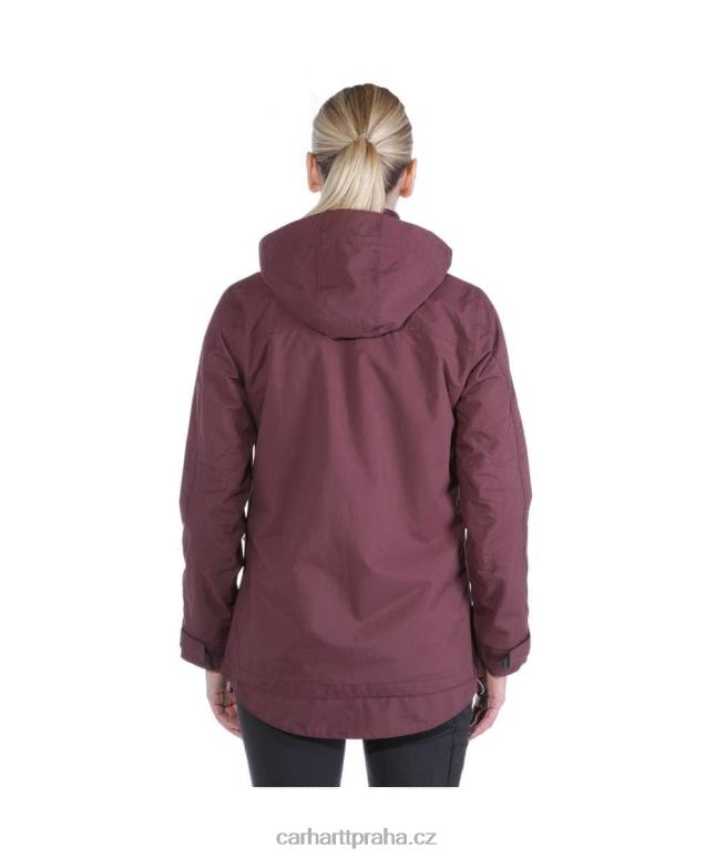 ženy bouřková bunda uvolněného střihu těžké váhy Carhartt 8BL8V193 Černá
