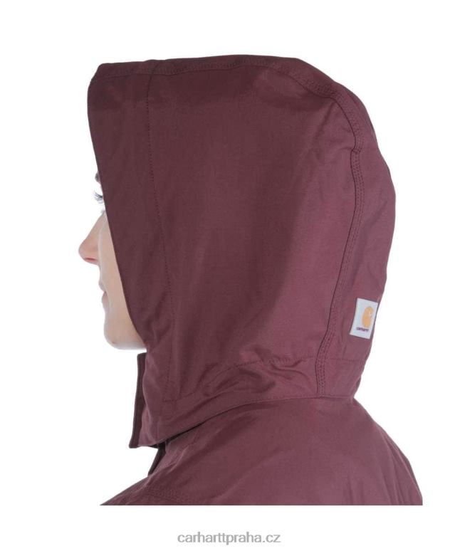 ženy bouřková bunda uvolněného střihu těžké váhy Carhartt 8BL8V193 Černá