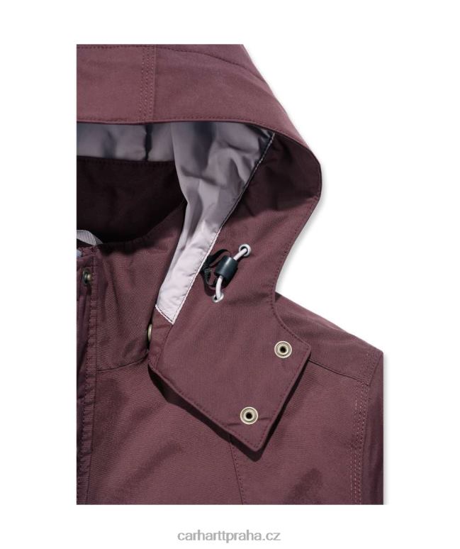 ženy bouřková bunda uvolněného střihu těžké váhy Carhartt 8BL8V193 Černá