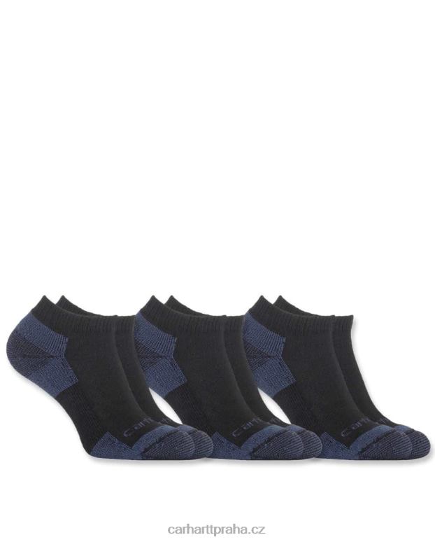 ženy celosezónní bavlněná ponožka 3 páry Carhartt 8BL8V245 Černá