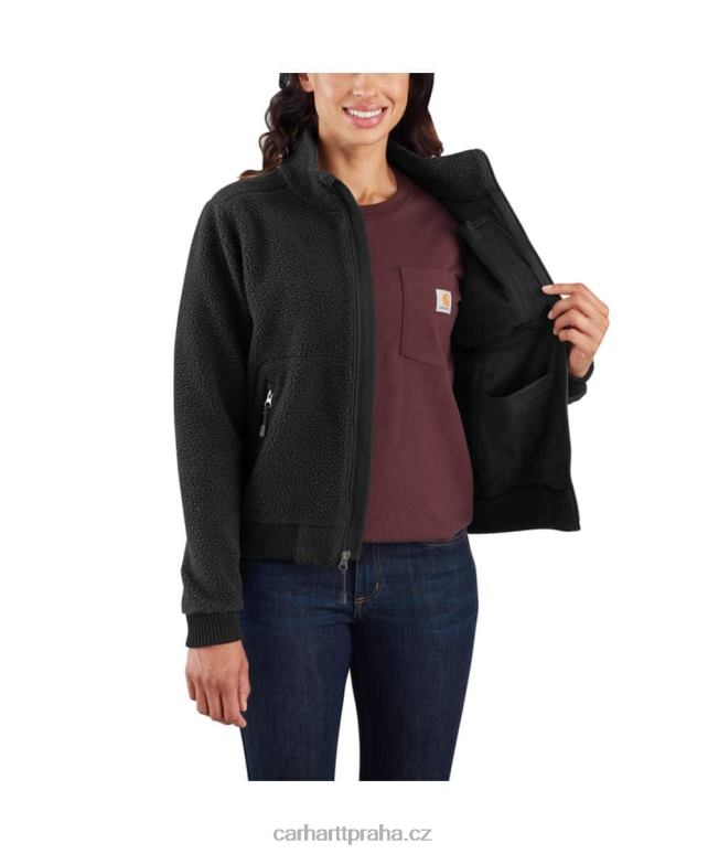 ženy fleecová bunda Carhartt 8BL8V207 Černá