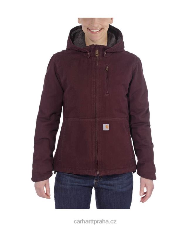 ženy full swing volný střih sepraná kachní šerpa podšitá bunda Carhartt 8BL8V188 hluboké víno/stín