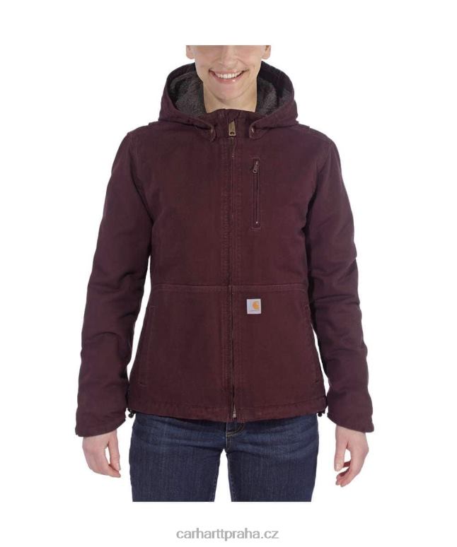 ženy full swing volný střih sepraná kachní šerpa podšitá bunda Carhartt 8BL8V188 hluboké víno/stín