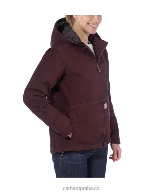 ženy full swing volný střih sepraná kachní šerpa podšitá bunda Carhartt 8BL8V188 hluboké víno/stín