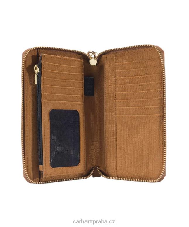 ženy nylonová kachní peněženka s plochým spojem Carhartt 8BL8V232 Černá