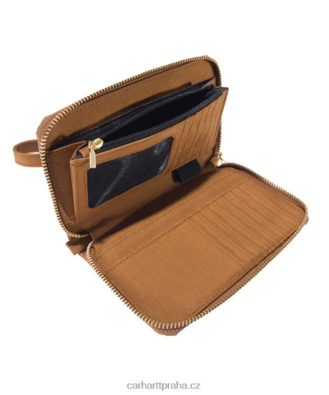 ženy nylonová kachní peněženka s plochým spojem Carhartt 8BL8V232 Černá
