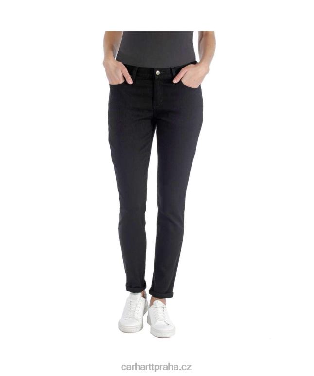 ženy robustní flex slim fit džíny Carhartt 8BL8V203 onyx