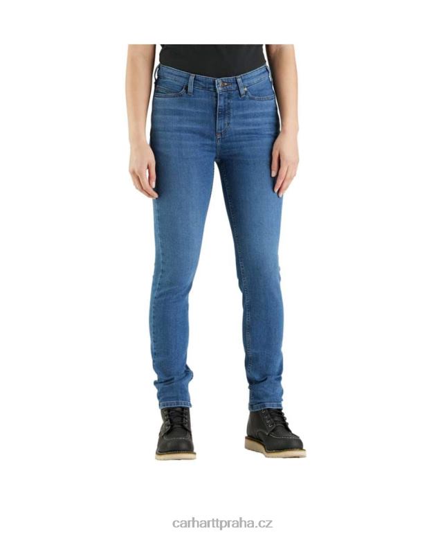 ženy robustní flex slim fit zúžené džíny Carhartt 8BL8V199 líska