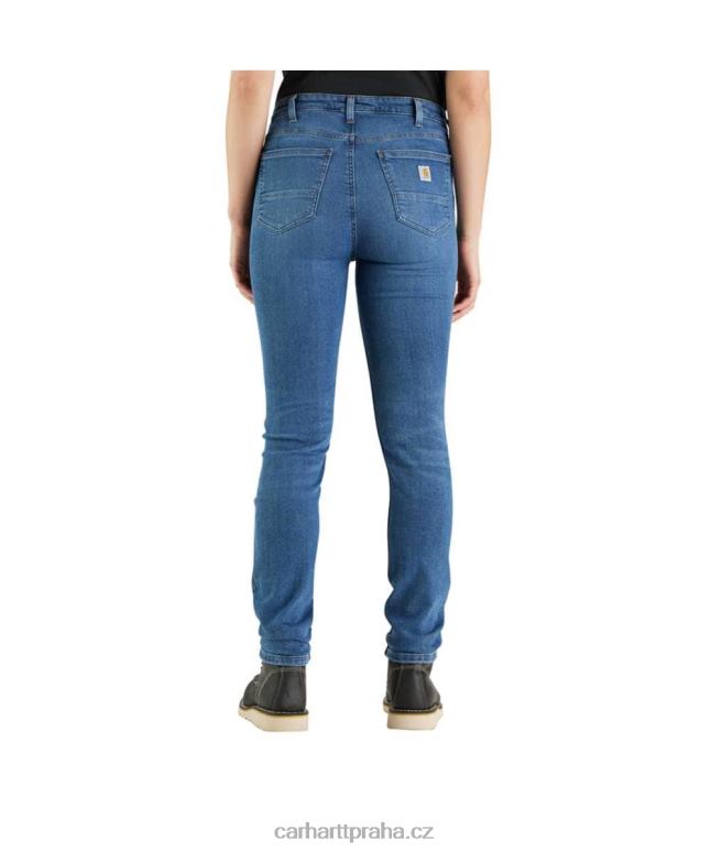 ženy robustní flex slim fit zúžené džíny Carhartt 8BL8V199 líska