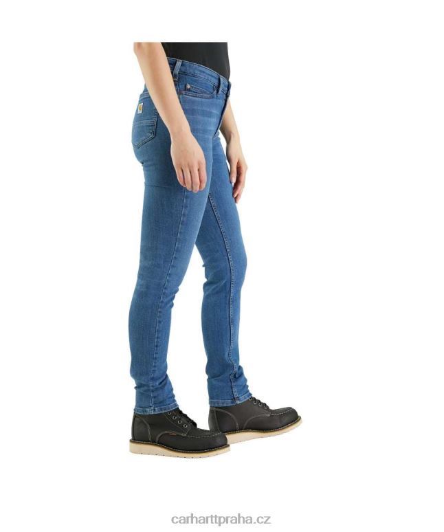 ženy robustní flex slim fit zúžené džíny Carhartt 8BL8V199 líska