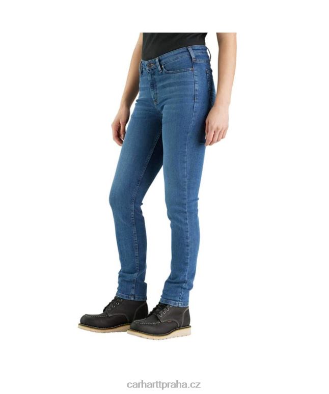 ženy robustní flex slim fit zúžené džíny Carhartt 8BL8V199 líska