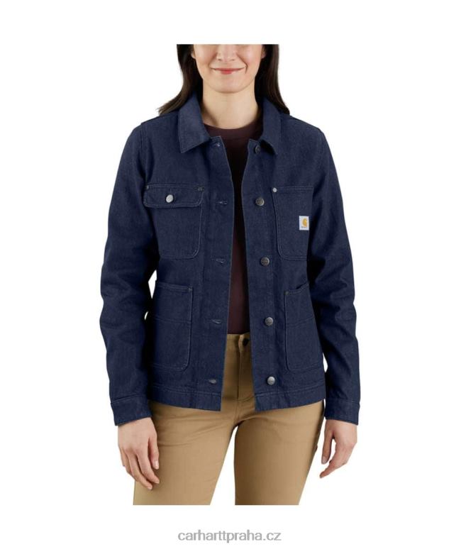 ženy robustní flex uvolněná džínová bunda Carhartt 8BL8V192 Umyvadlo