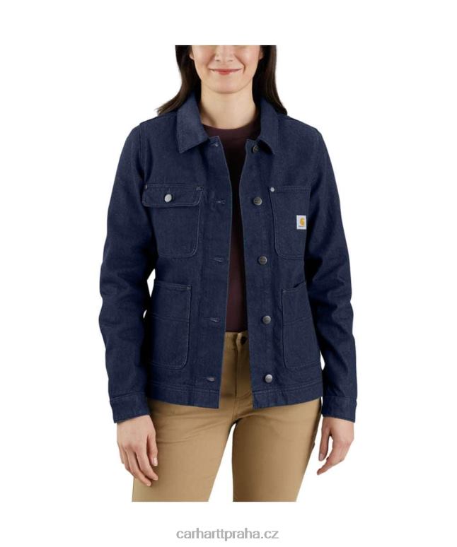 ženy robustní flex uvolněná džínová bunda Carhartt 8BL8V192 Umyvadlo