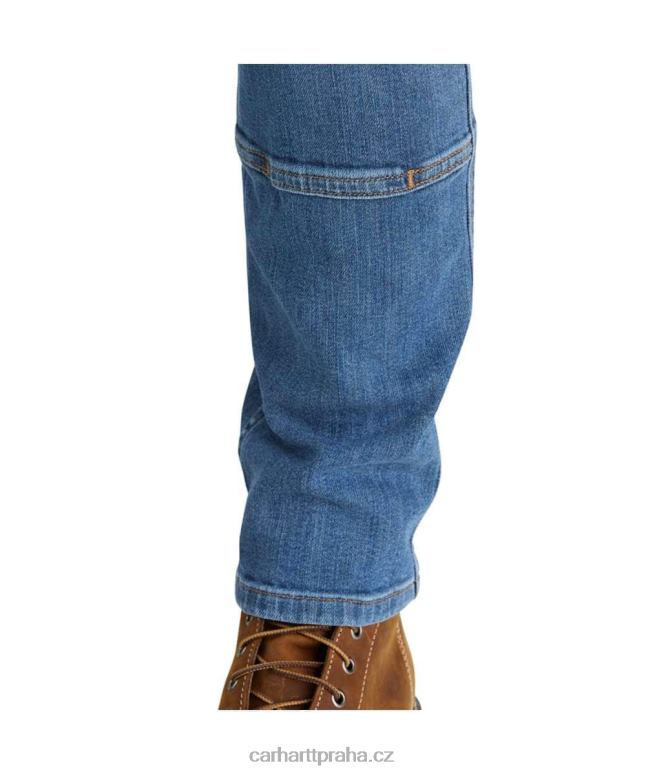 ženy robustní flex uvolněný střih s dvojitým předním rovným džínem Carhartt 8BL8V198 lípa