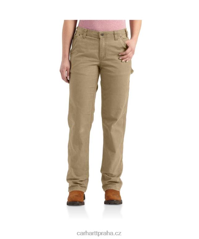 ženy robustní flex volné plátěné pracovní kalhoty Carhartt 8BL8V201 Černá