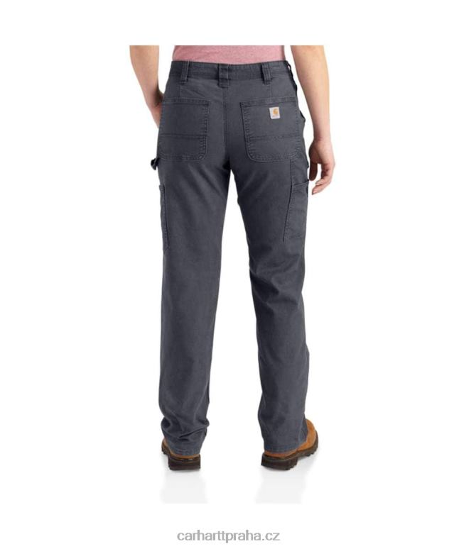 ženy robustní flex volné plátěné pracovní kalhoty Carhartt 8BL8V201 Černá