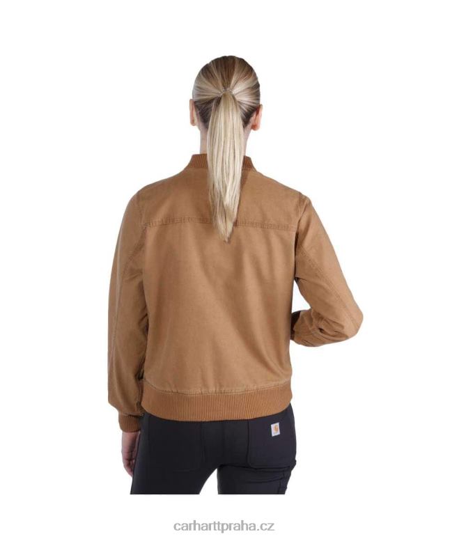 ženy robustní plátěná bunda uvolněného střihu Carhartt 8BL8V196 Černá