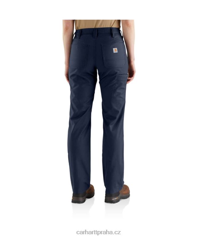 ženy robustní profesionální série plátěné pracovní kalhoty s volným střihem robustní flex Carhartt 8BL8V200 Černá