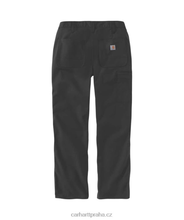 ženy robustní profesionální série plátěné pracovní kalhoty s volným střihem robustní flex Carhartt 8BL8V200 Černá