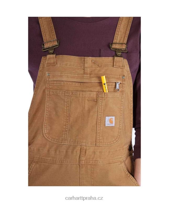 ženy robustní pružný plátěný overal volného střihu Carhartt 8BL8V218 Černá