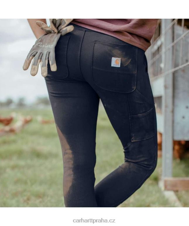ženy silové užitkové legíny střední hmotnosti Carhartt 8BL8V182 Černá