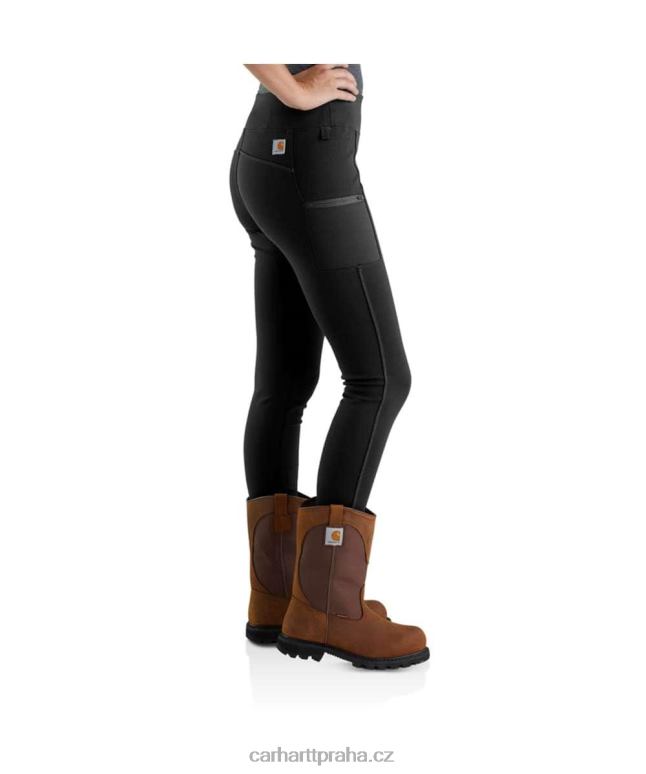 ženy silově vypasované lehké užitkové legíny Carhartt 8BL8V183 Černá