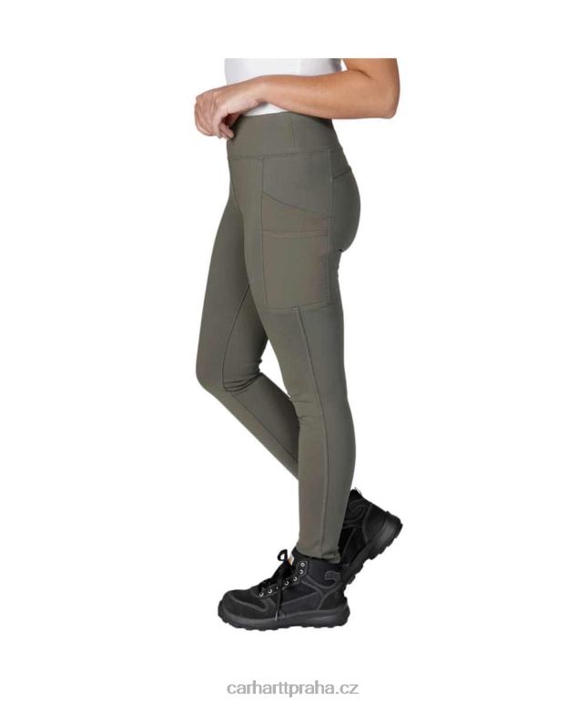 ženy silově vypasované lehké užitkové legíny Carhartt 8BL8V183 Černá