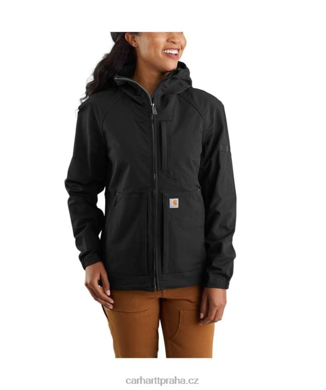 ženy super dux uvolněná lehká bunda s kapucí Carhartt 8BL8V197 Černá
