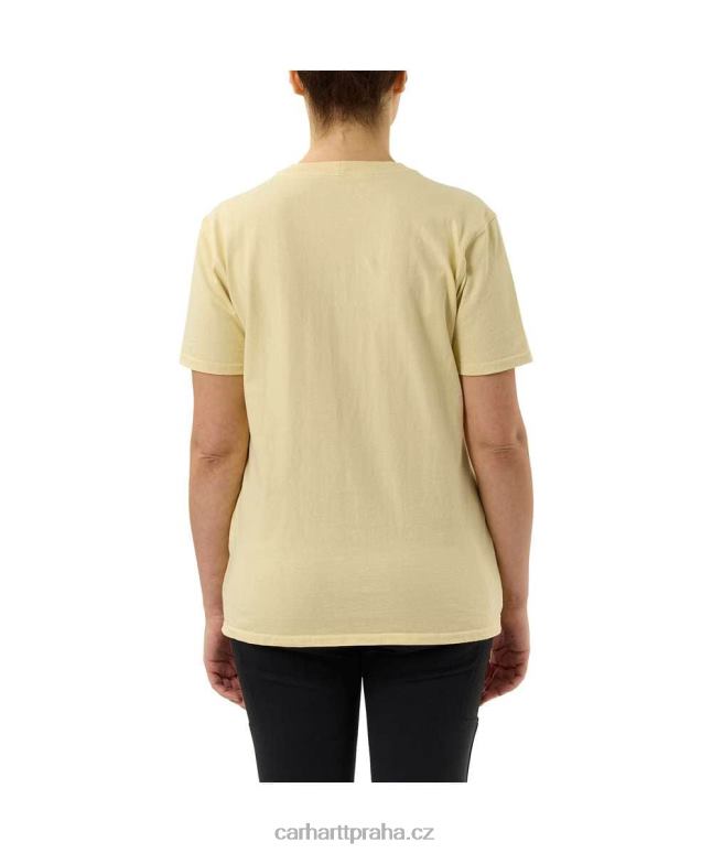 ženy volné tričko těžké váhy s krátkým rukávem k87 do kapsy Carhartt 8BL8V223 jasanová růže