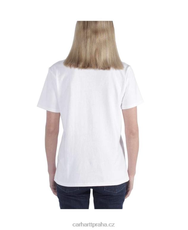 ženy volné tričko těžké váhy s krátkým rukávem k87 do kapsy Carhartt 8BL8V223 jasanová růže